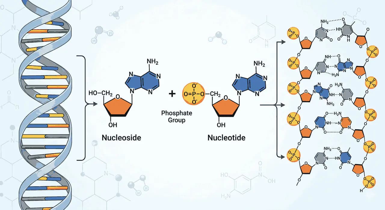 DNA Structure Nucleoside Nucleotide MCQs With Answers PDF