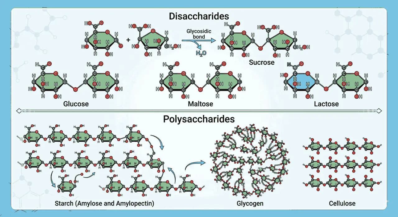 Disaccharides Polysaccharides MCQs Advanced Level