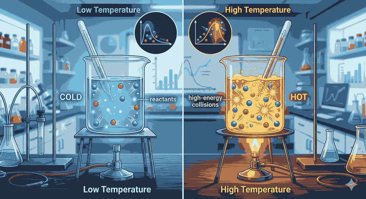 In conclusion, temperature plays a crucial role in determining the speed of chemical reactions. By practicing Temperature effect on reaction rate mcqs, aspirants can strengthen their understanding of activation energy, Arrhenius equations, and molecular collision theory. Consistent practice with Temperature effect on reaction rate mcqs improves problem-solving skills and prepares aspirants for exams where reaction rate concepts are frequently tested.
