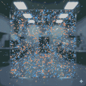 microscopic behavior of gas molecules
