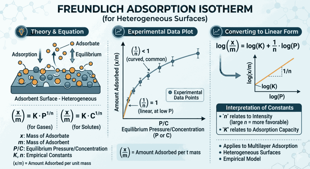 Freundlich Isotherm MCQs Class 12 with Answers