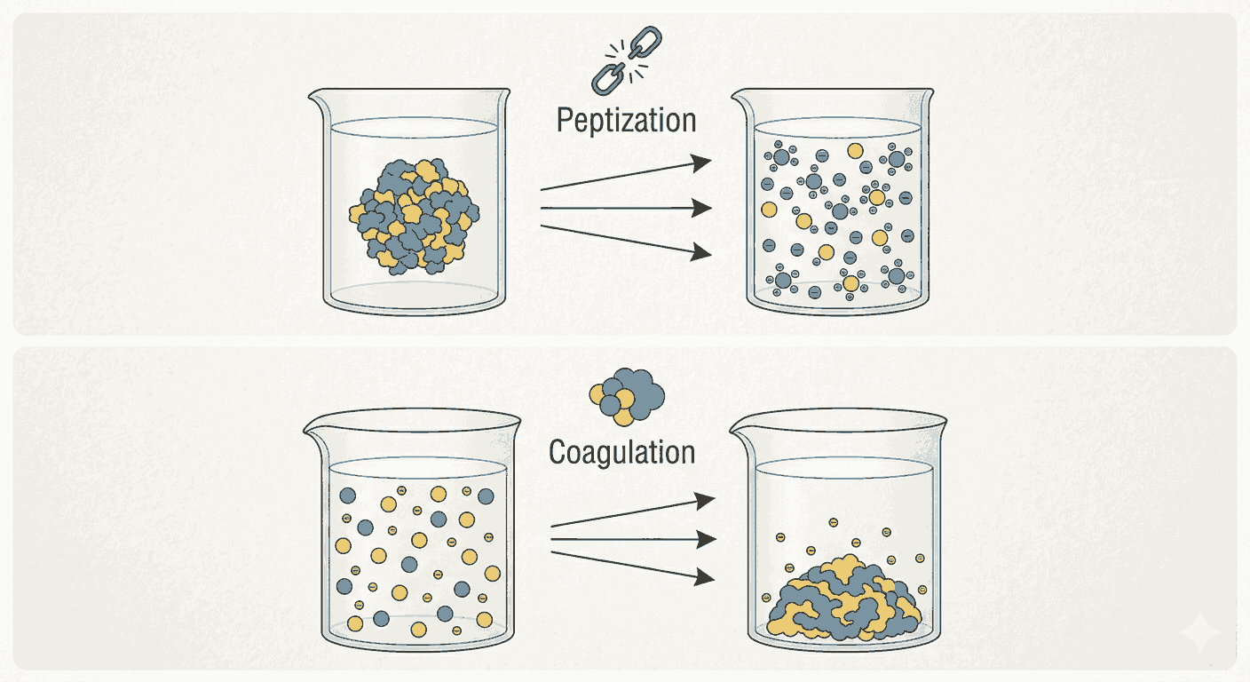 Peptization and Coagulation MCQs Class 12 Chemistry Notes: Master These Powerful Questions for Exam Success