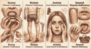 Scurvy Rickets Anemia Vitamin Deficiency MCQs with Answers