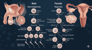 Human Gametogenesis and Reproductive Structures MCQs Class 12