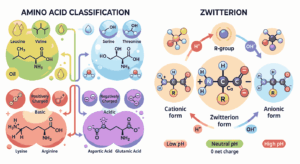 amino acids classification and zwitter ion MCQs with answers